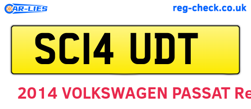 SC14UDT are the vehicle registration plates.