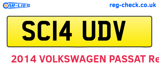SC14UDV are the vehicle registration plates.