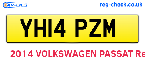 YH14PZM are the vehicle registration plates.