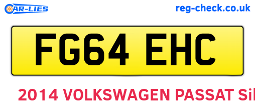 FG64EHC are the vehicle registration plates.
