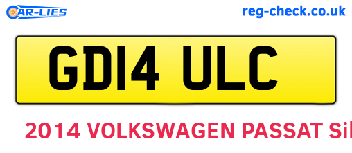 GD14ULC are the vehicle registration plates.