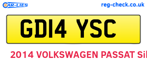 GD14YSC are the vehicle registration plates.