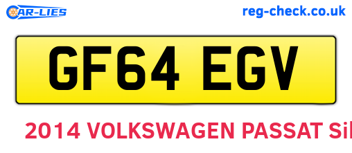 GF64EGV are the vehicle registration plates.