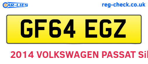 GF64EGZ are the vehicle registration plates.