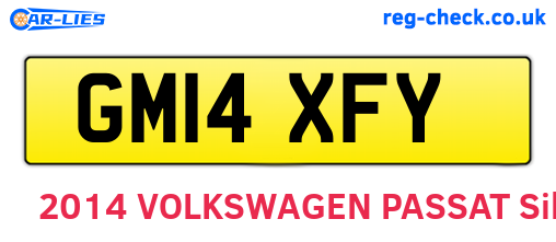 GM14XFY are the vehicle registration plates.
