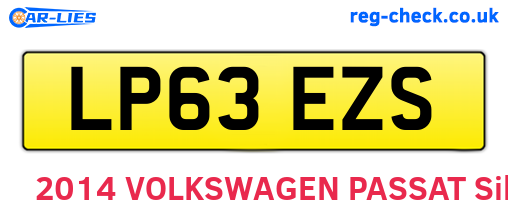 LP63EZS are the vehicle registration plates.
