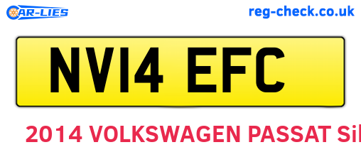 NV14EFC are the vehicle registration plates.