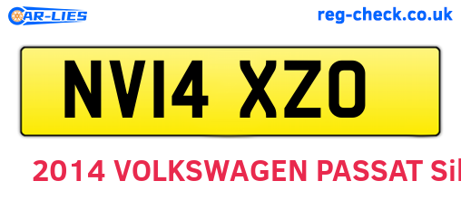 NV14XZO are the vehicle registration plates.