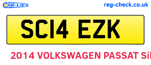SC14EZK are the vehicle registration plates.