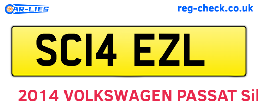 SC14EZL are the vehicle registration plates.