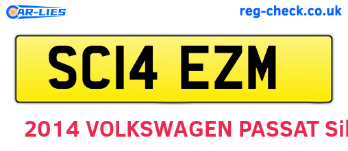 SC14EZM are the vehicle registration plates.