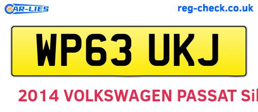 WP63UKJ are the vehicle registration plates.