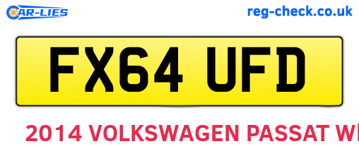 FX64UFD are the vehicle registration plates.
