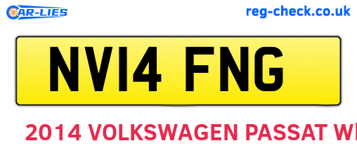 NV14FNG are the vehicle registration plates.