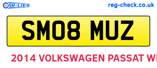 SM08MUZ are the vehicle registration plates.