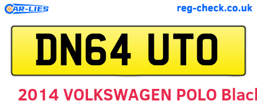 DN64UTO are the vehicle registration plates.