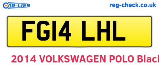 FG14LHL are the vehicle registration plates.