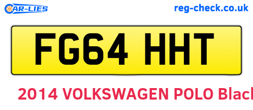 FG64HHT are the vehicle registration plates.