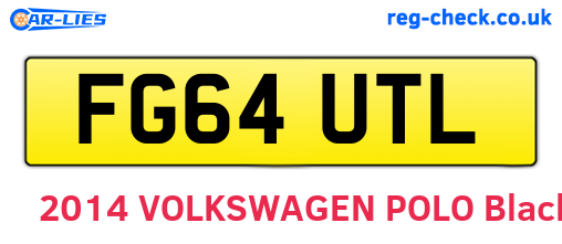 FG64UTL are the vehicle registration plates.