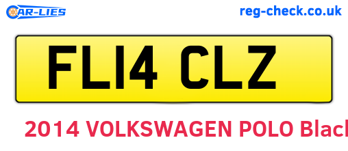 FL14CLZ are the vehicle registration plates.