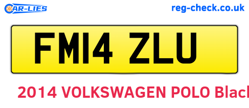 FM14ZLU are the vehicle registration plates.