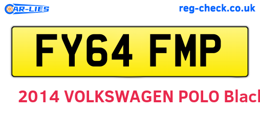 FY64FMP are the vehicle registration plates.