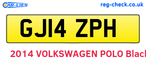 GJ14ZPH are the vehicle registration plates.