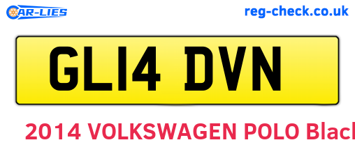 GL14DVN are the vehicle registration plates.