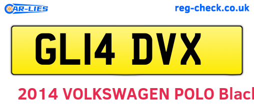 GL14DVX are the vehicle registration plates.