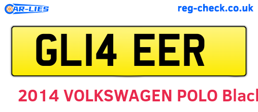 GL14EER are the vehicle registration plates.