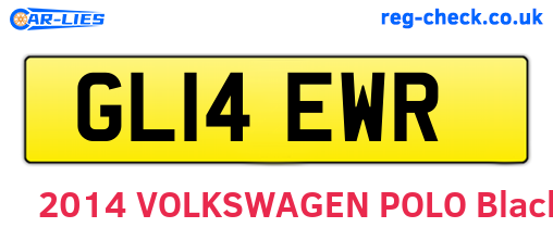 GL14EWR are the vehicle registration plates.