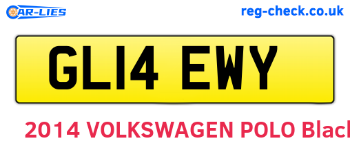 GL14EWY are the vehicle registration plates.