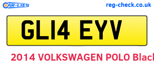 GL14EYV are the vehicle registration plates.