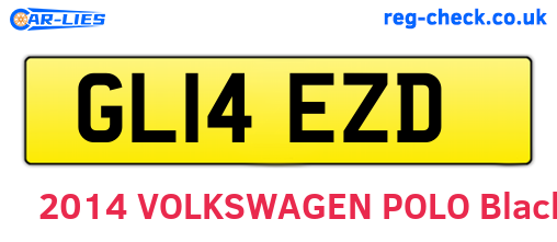 GL14EZD are the vehicle registration plates.