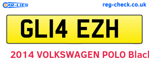 GL14EZH are the vehicle registration plates.