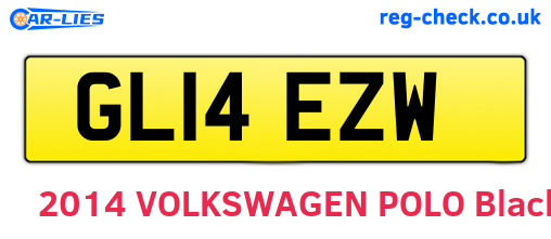GL14EZW are the vehicle registration plates.