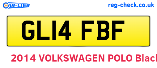 GL14FBF are the vehicle registration plates.
