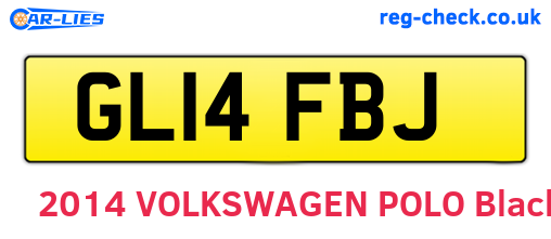 GL14FBJ are the vehicle registration plates.