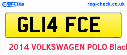 GL14FCE are the vehicle registration plates.