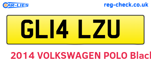 GL14LZU are the vehicle registration plates.
