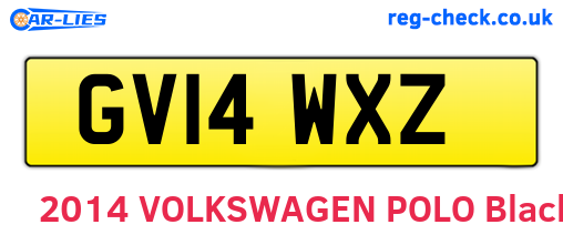 GV14WXZ are the vehicle registration plates.