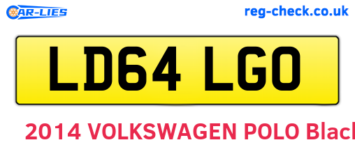 LD64LGO are the vehicle registration plates.
