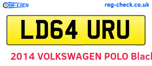LD64URU are the vehicle registration plates.