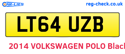 LT64UZB are the vehicle registration plates.