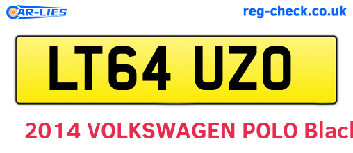 LT64UZO are the vehicle registration plates.