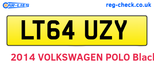 LT64UZY are the vehicle registration plates.