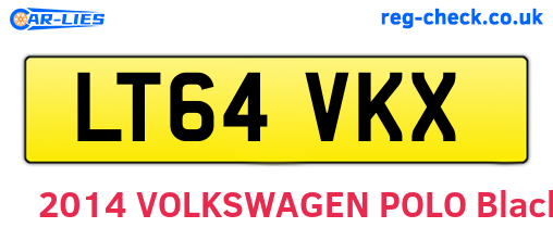 LT64VKX are the vehicle registration plates.