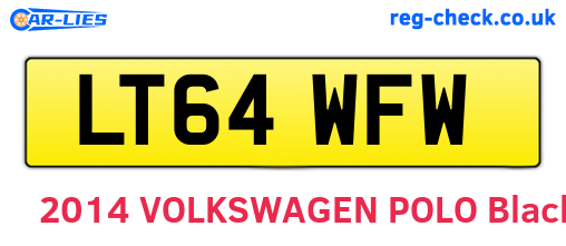 LT64WFW are the vehicle registration plates.