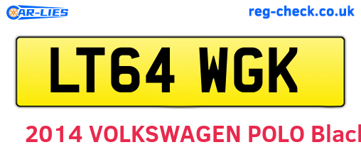 LT64WGK are the vehicle registration plates.
