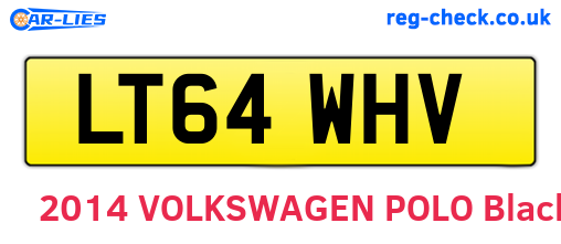 LT64WHV are the vehicle registration plates.